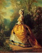 Franz Xaver Winterhalter The Empress Eugenie a la Marie-Antoinette oil painting reproduction